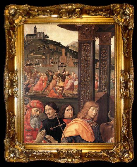 framed  Domenico Ghirlandaio Adoration of the Magi, ta009-2
